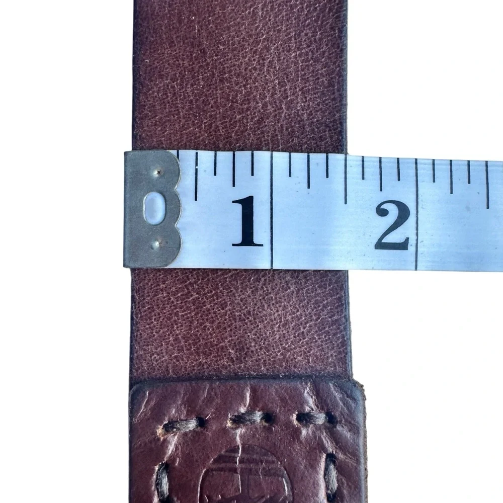 Timberland Men’s Pull Up Jean Brown Leather Belt Waist 37” - 41” Size 39
